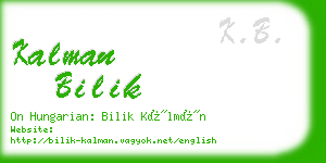 kalman bilik business card